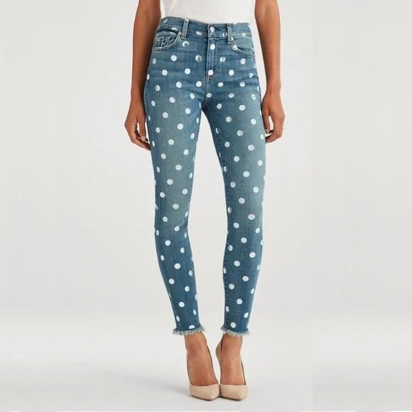 NWT 7 For All Mankind The High Waist Ankle Skinny - Picture 1 of 9
